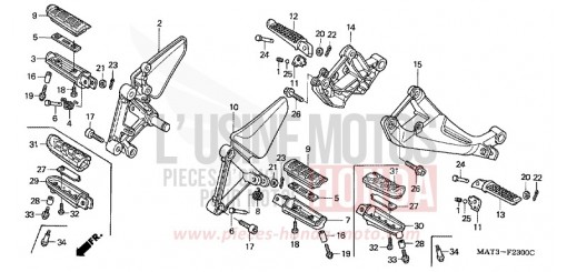MARCHE CBR1100XXY de 2000